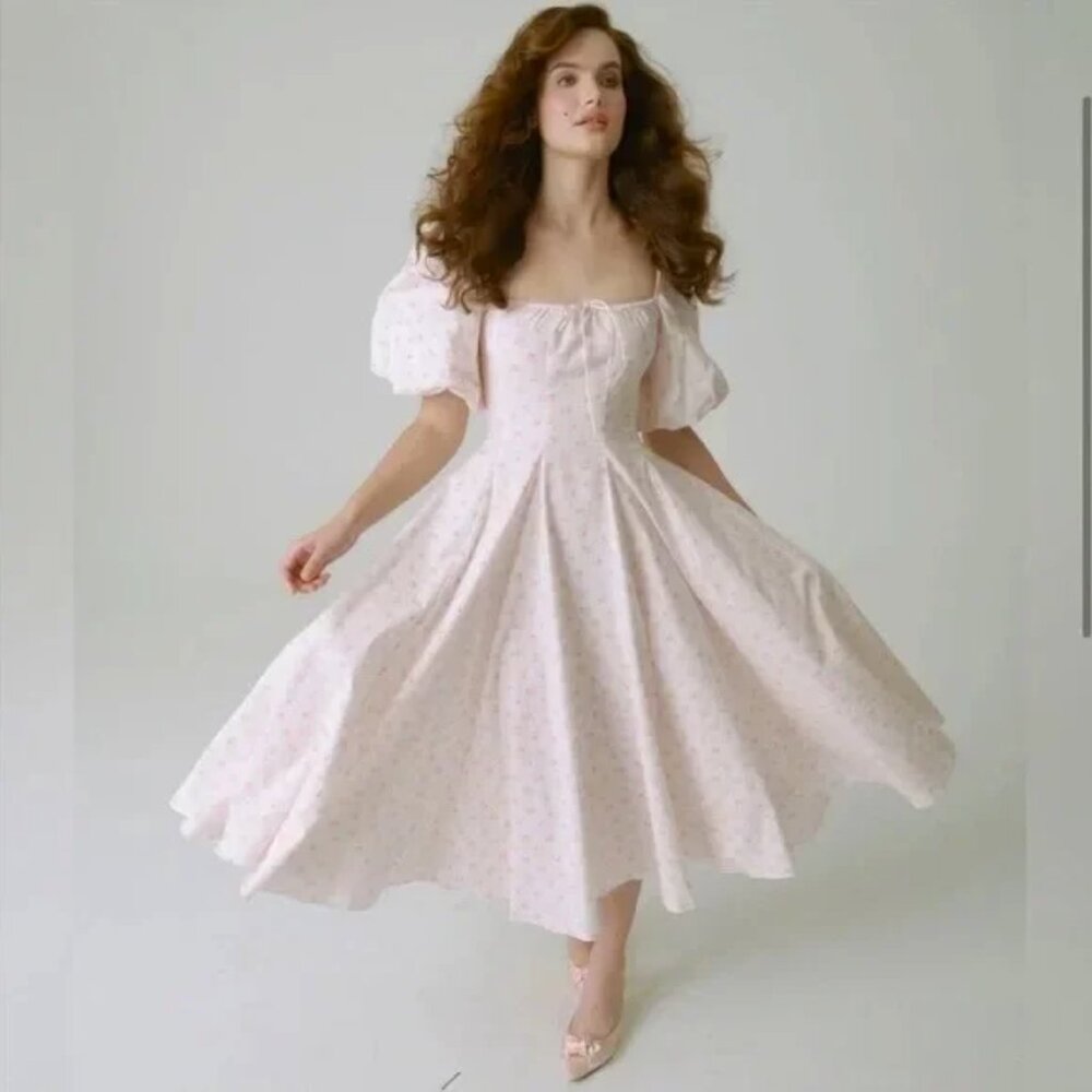 Selkie Day Dress in Parfait Poet